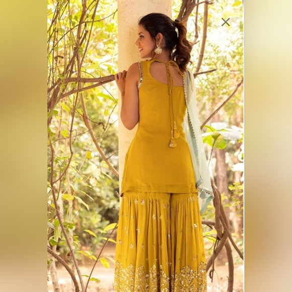 Designer Sharara suit - Picture 3 of 3